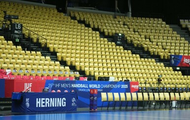 Organizatori popravljali parket pred utakmicu Srbije i Njemačke na Euru