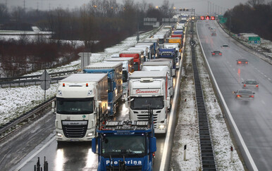 Blokada transporta roba na hrvatskoj granici