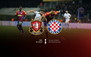 UŽIVO Gorica - Hajduk u 20. kolu HNL-a