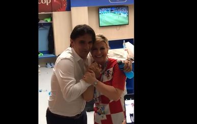 Nogometni izbornik Dalić i predsjednica Kolinda Grabar-Kitarović (Foto: Screenshot/Facebook)