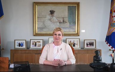 Obraćanje Predsjednice Kolinde Grabar-Kitarović o finalu u Rusiji (Foto: Dnevnik.hr)