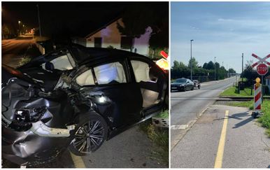 Nesreća na pružnom prijelazu (Foto: Saša Maček, Facebook)