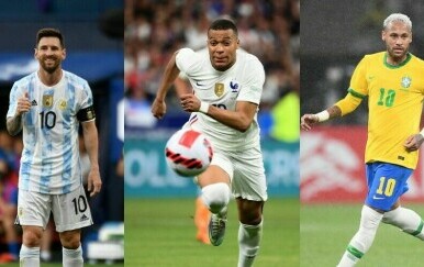 Lionel Messi, Kylian MBappe i Neymar