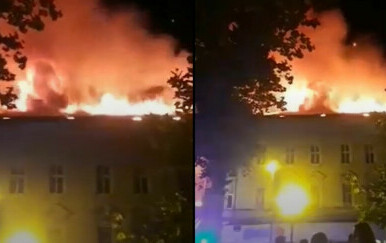 Požar na Zrinjevcu