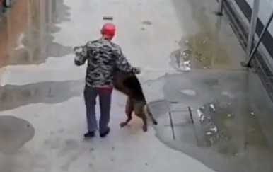 Pas zaustavio muškarca