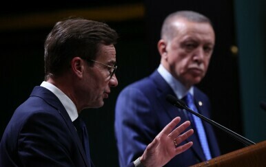 Ulf Kristersson i Recep Tayyip Erdogan