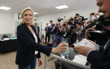 Marine Le Pen na biralištu