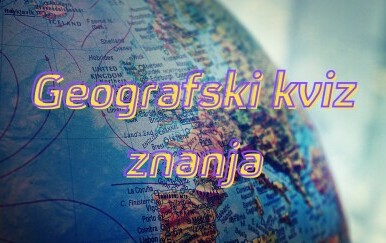 Globus i natpis Geografski kviz znanja