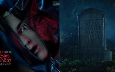 Reper Eminem na naslovnici novog albuma i grob Slim Shadyja