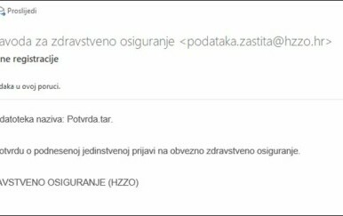Lažna poruka iz HZZO