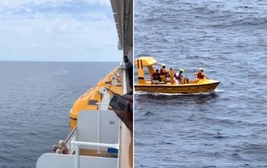 Spašavanje oca i kćeri iz oceana