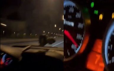 Snimka brze vožnje kroz Varšavu