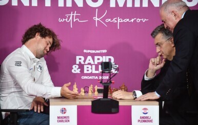 Magnus Carlsen, Andrej Plenković, Gari Kasparov