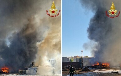 Strašna eksplozija u Rimu: Buknuo veliki požar, ljudi imaju teške opekotine...
