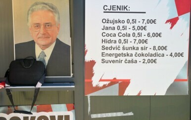 Cjenik pića i hrane na Thompsonovu koncertu