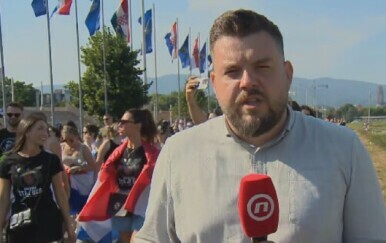 Dnevnik Nove TV u ulici Hrvatske bratske zajednice uoči Thomponovog koncerta
