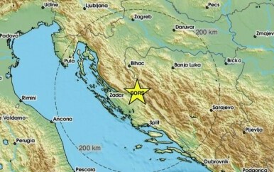 Potres probudio Dalmaciju: "Brzo, osjetila se tutnjava"