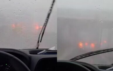 Vozač snimio nevrijeme u Splitu, snimka zabrinula gledatelje
