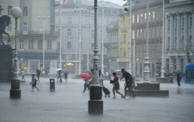 Jaka kiša sručila se na Zagreb