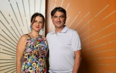 Zlatko Dalić u izlasku sa suprugom Davorkom Dalić