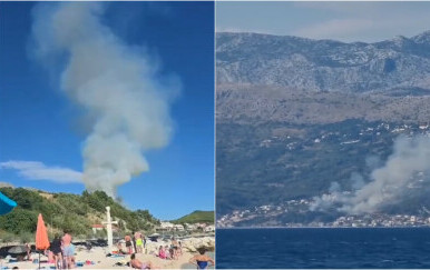 VIDEO Buknuo požar u Dalmaciji! Vatrogasci se bore s vatrenom stihijom, na terenu i kanaderi