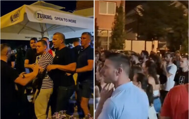 VIDEO Novosađani prosvjedovali ispred zgrade bivšeg premijera, a ubrzo je došlo do okršaja: Letjele su boce i jaja