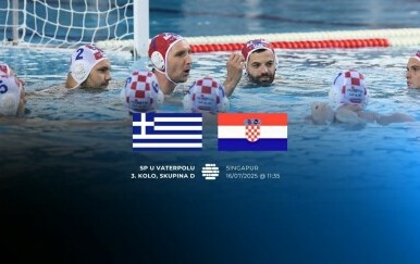 Prijenos utakmice Hrvatska - Grčka na Svjetskom prvenstvu u vaterpolu