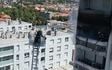 Gorio stan u neboderu u Zagrebu: Požar ugašen za samo 10 minuta