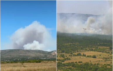 VIDEO Buktinja u Dalmaciji! Na terenu deseci vatrogasaca, dignuti kanaderi