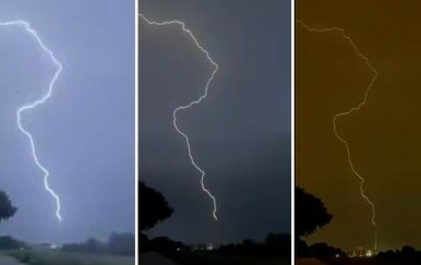 Munja pogodila dimnjak toplane u Zagrebu