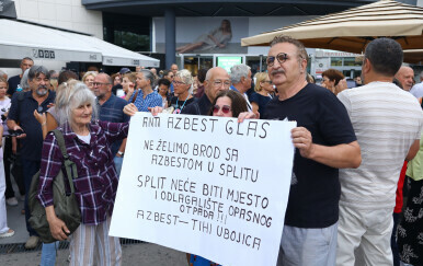 Splićani prosvjeduju zbog broda punog azbesta u Brodosplitu - 1