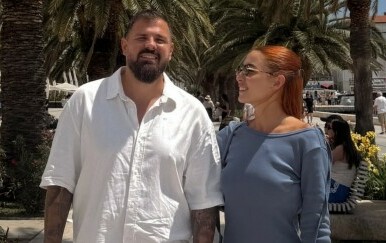 Kristijan Iličić i supruga Andrea u Splitu