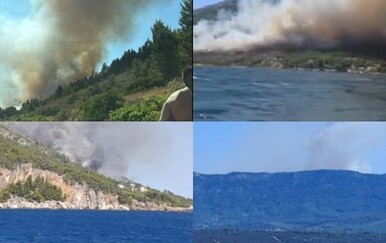Veliki požar buknuo je na Hvaru između Jagodne i Ivan Dolca