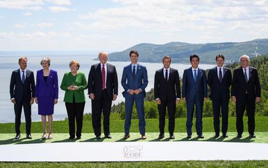 Zajednička slika sudionika summita G7 (Foto: Dnevnik.hr)