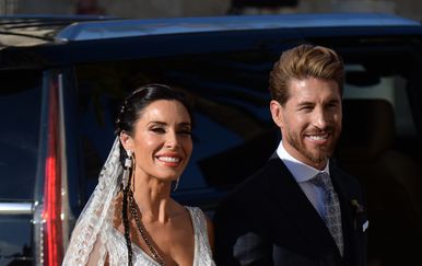 Sergio Ramos i Pilar Rubio (Foto: AFP)