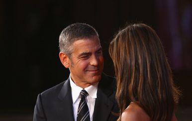Elisabetta Canalis, George Clooney (Foto: Getty Images)