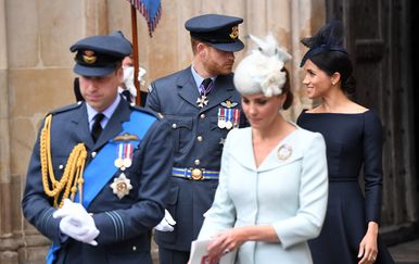 Meghan Markle, princ Harry, princ William i Kate Middleton (Foto: AFP)