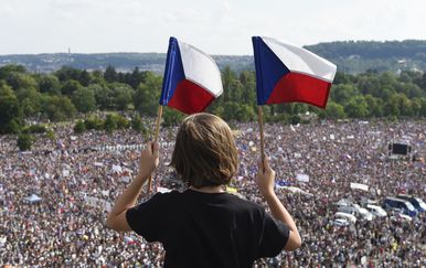 Prosvjed protiv češkog premijera (Foto: AFP)