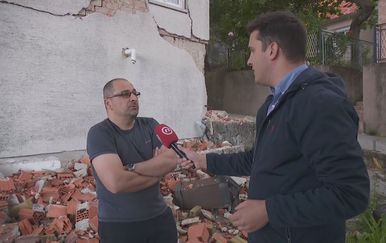 Ivica Šušković, vlasnik kuće za rušenje, i Domagoj Mikić