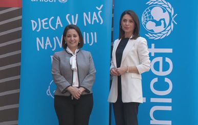 Regina M. Castillo, predstojnica Ureda UNICEF-a za Hrvatsku, i Marija Miholjek