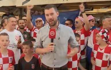 Mario Jurič s Rive uoči utakmice Hrvatska - Francuska