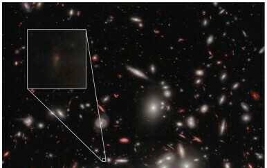Galaksija JD1 iza klastera galaksija Abell2744