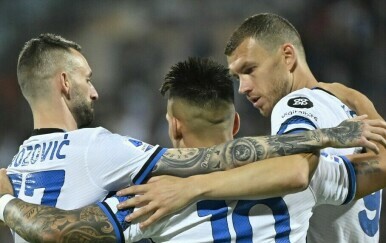 Marcelo Brozović, Lautaro Martinez i Edin Džeko