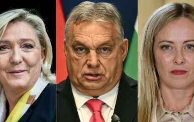 Marine Le Pen, Viktor Orbán i Giorgia Meloni