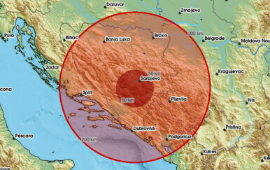 Potres u ponedjeljak ujutro pogodio Bosnu i Hercegovinu