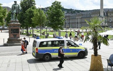 Schlossplatzu, najveći gradski trg u njemačkom gradu Stuttgartu