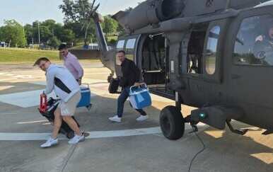 HRZ helikopterom Black Hawk prevezao medicinski tim sa srcem