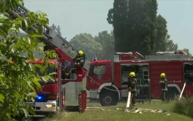 Zagrebački vatrogasci gasili požar na studentskom kampusu Borongaj