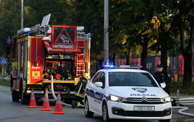 Izbio požar kod teretane u Zagrebu