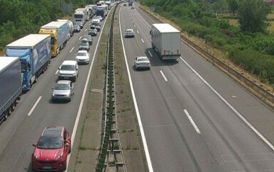 Sudar na autocesti A3 kod čvora Buzin